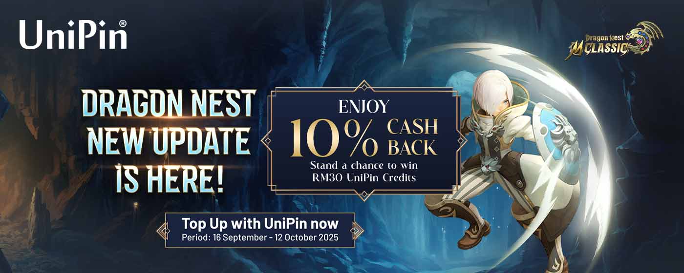 🎉 Dragon Nest M Classic 10% Cashback & Bonus Rewards awaits! 🎉(MY)